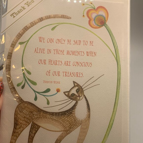 TRADER JOE'S Poetic Thank You Card NEW IN PACKAGE - Picture 1 of 2